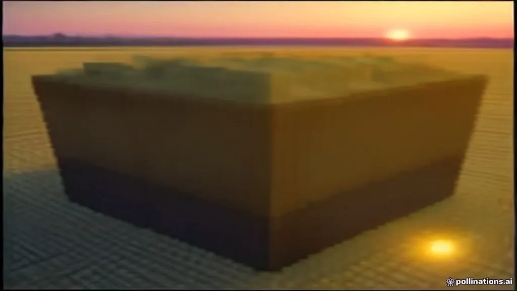 Preview artwork of voxel wheat rows replanting themselves on farmland