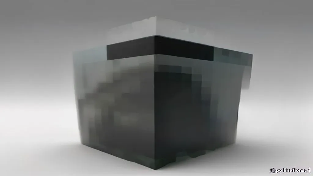 Preview artwork of a clean coordinates HUD overlay in a blocky voxel game scene